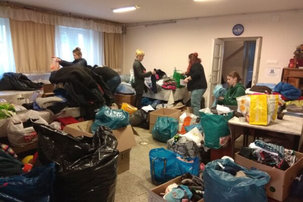 Randy Hacker - sorting donations